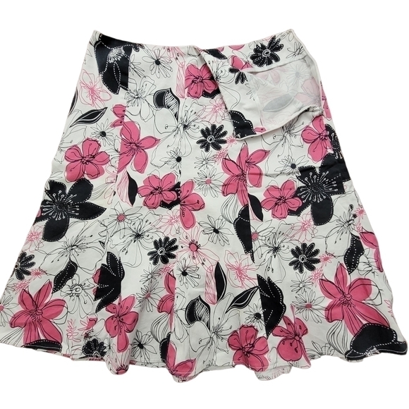Floral Fit N Flare Midi Skirt Size 10 Vintage - Picture 10 of 10